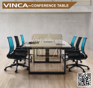 VINCA-Series ( Boat Shape Conference Table - Size : 5400(W)x1500(D)x750(H) [MM] (In 3pcs top) )