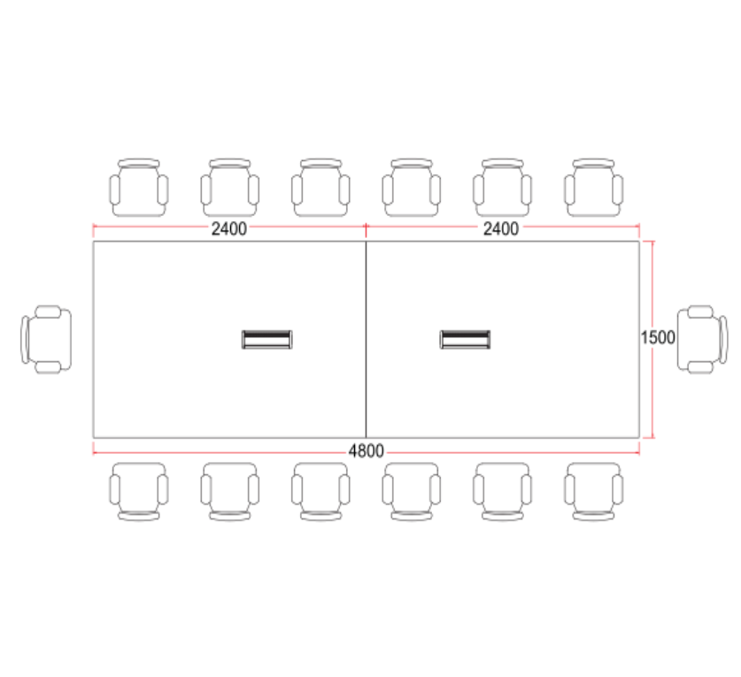 Meeting Room Table Size