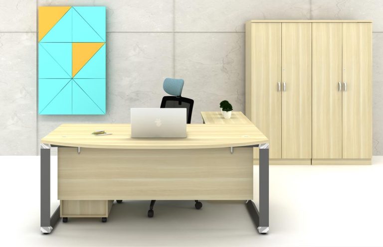 Executive Table (With Wooden Front Panel) O-OWB180A - #advancedidea ...