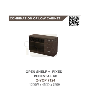 Open Shelf + Fixed Pedestal 4D Q-YOP7124