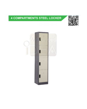 Single 4 Compartment Steel Locker GV-S114B