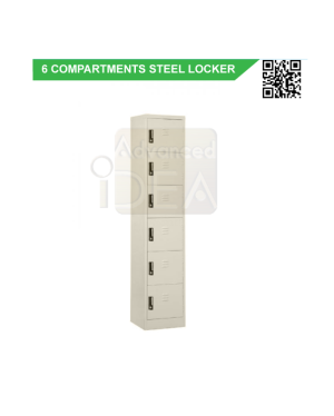 Single 6 Compartment Steel Locker GV-S114A