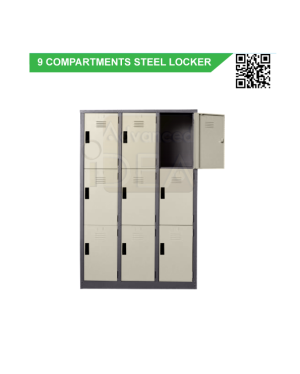 Multiple 9 Compartment Steel Locker GV-S1053