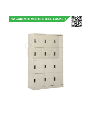 Multiple 12 Compartment Steel Locker GV-S1078