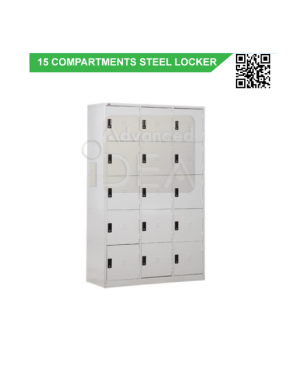 Multiple 15 Compartment Steel Locker GV-S1256