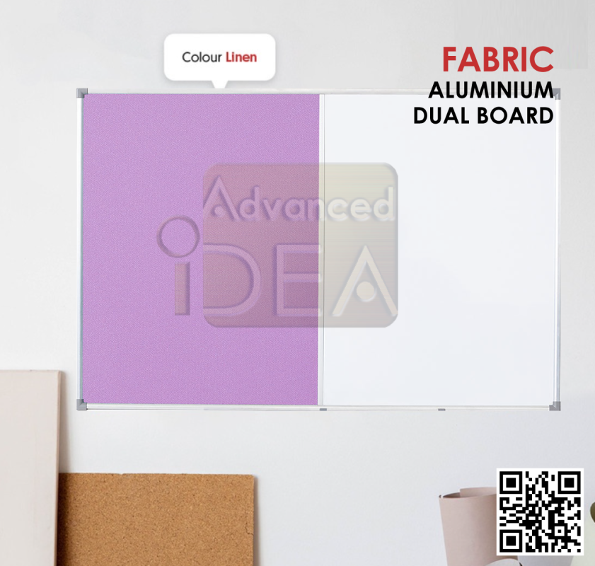 Blue Fabric Dual Board (Aluminium Frame) NB-DUTB - #advancedidea ...